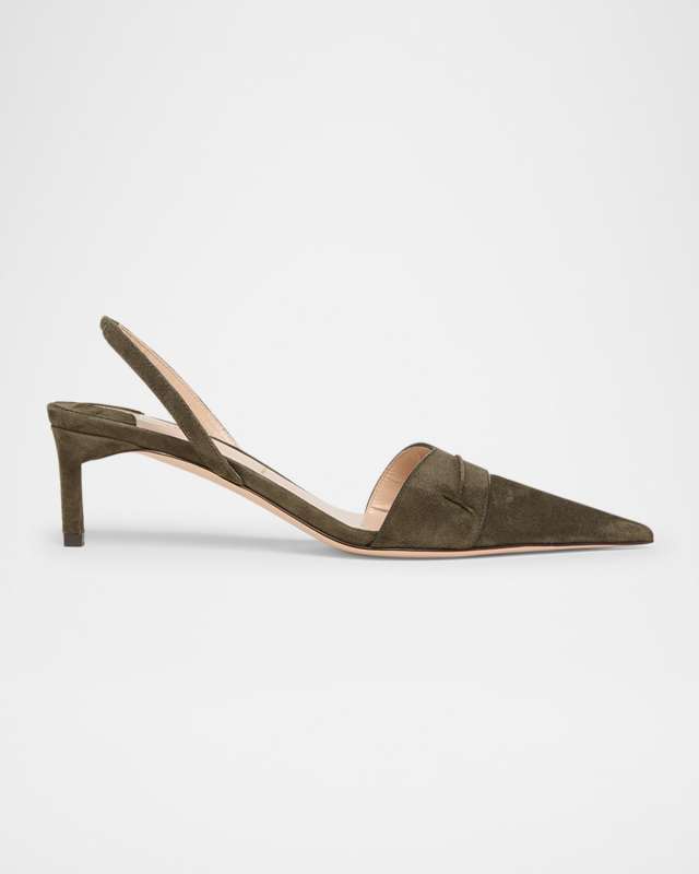 Eva Suede Slingback Pumps